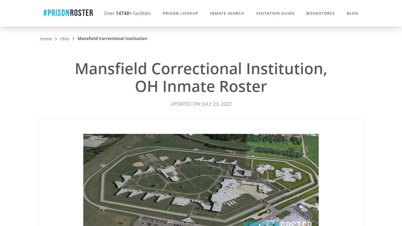 Mansfield Correctional Institution, OH Inmate Roster